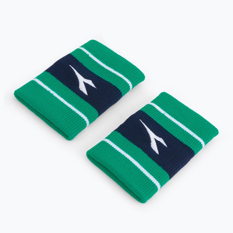Zápästné obväzy Diadora Wristbands Wide Logo 2 szt. zelené DD-13.179117-7134