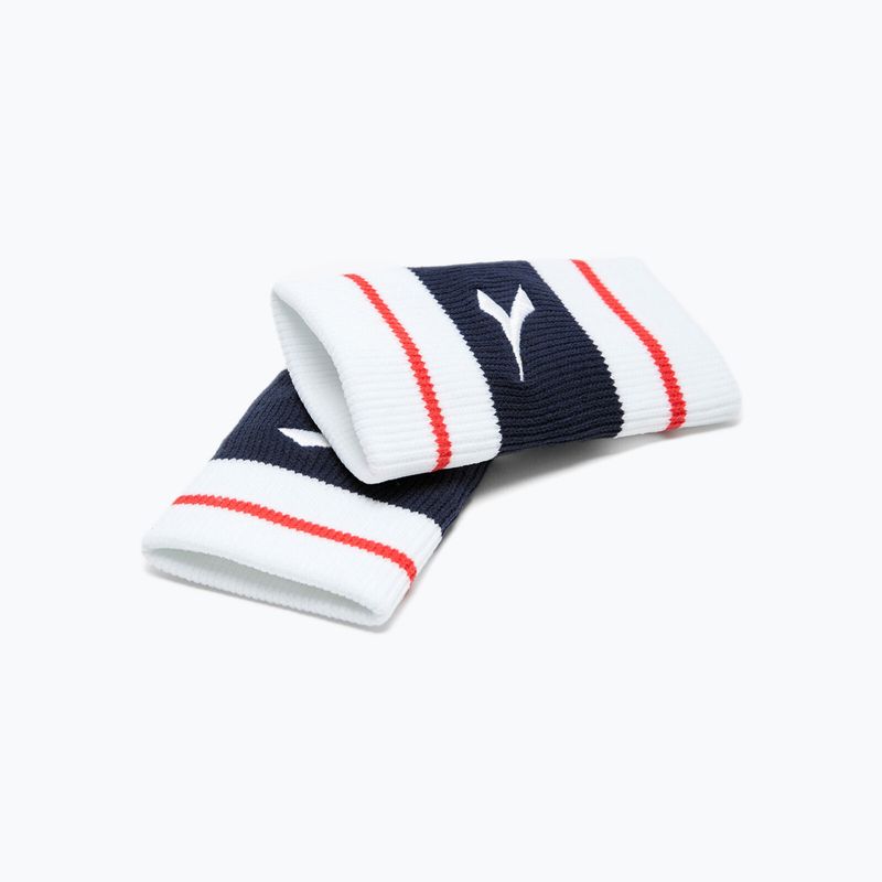 Zápästné obväzy Diadora Wristbands Wide Logo 2 szt. biele DD-13.179117-22 4