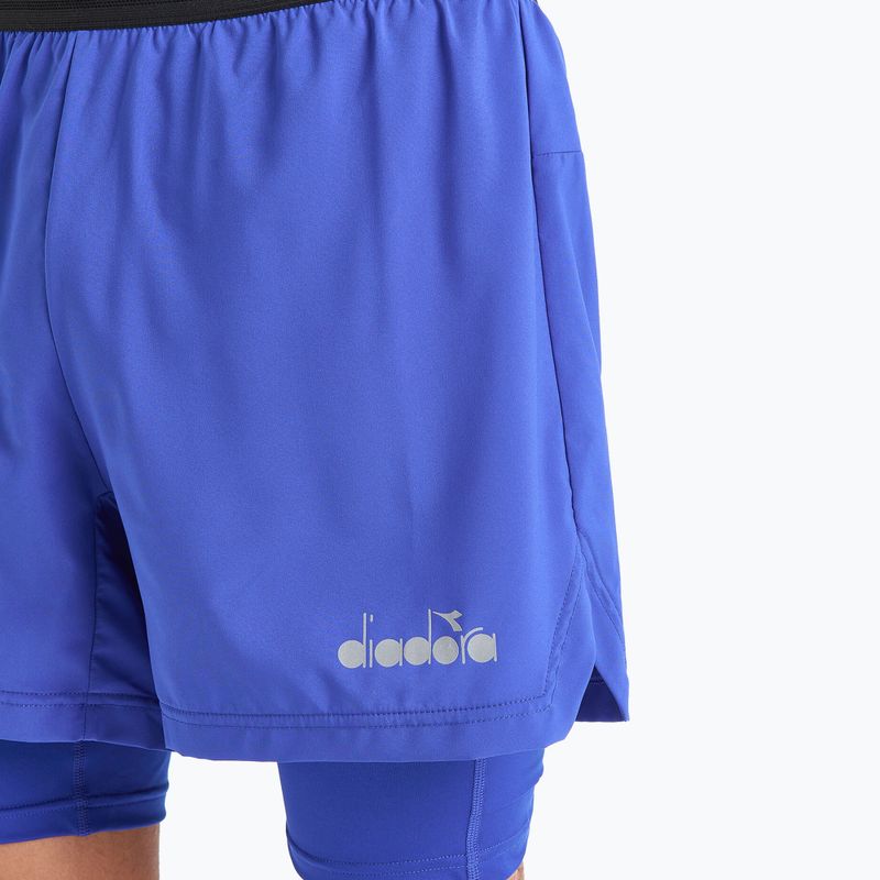 Pánske bežecké šortky Diadora Double Layer Bermuda Be One modré DD-102.179162-60050 4