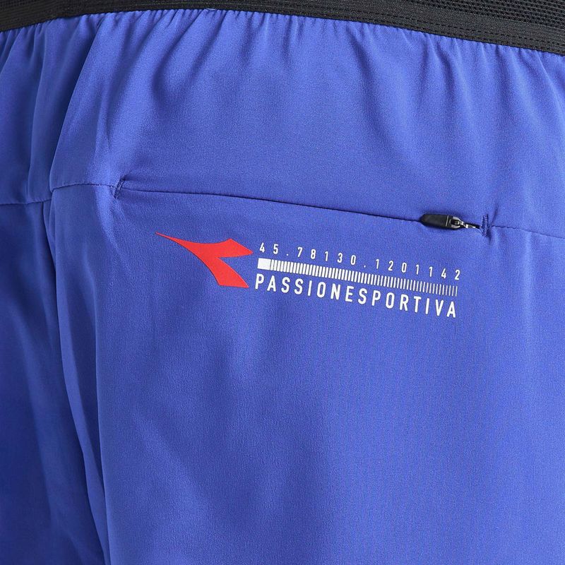 Pánske bežecké šortky Diadora Double Layer Bermuda Be One modré DD-102.179162-60050 5