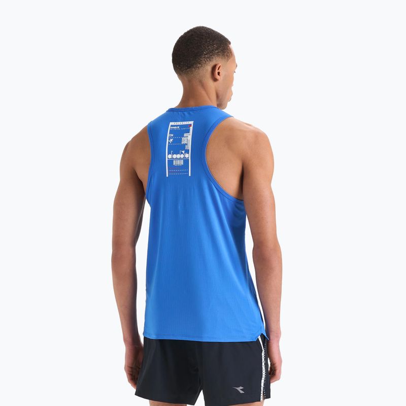 Pánske bežecké tričko Diadora Super Light Tank Be One modré DD-102.179161-65045-S 3