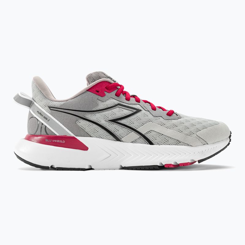 Pánska bežecká obuv Diadora Mythos Blushield Volo 3 silver dd/black/alloy 2