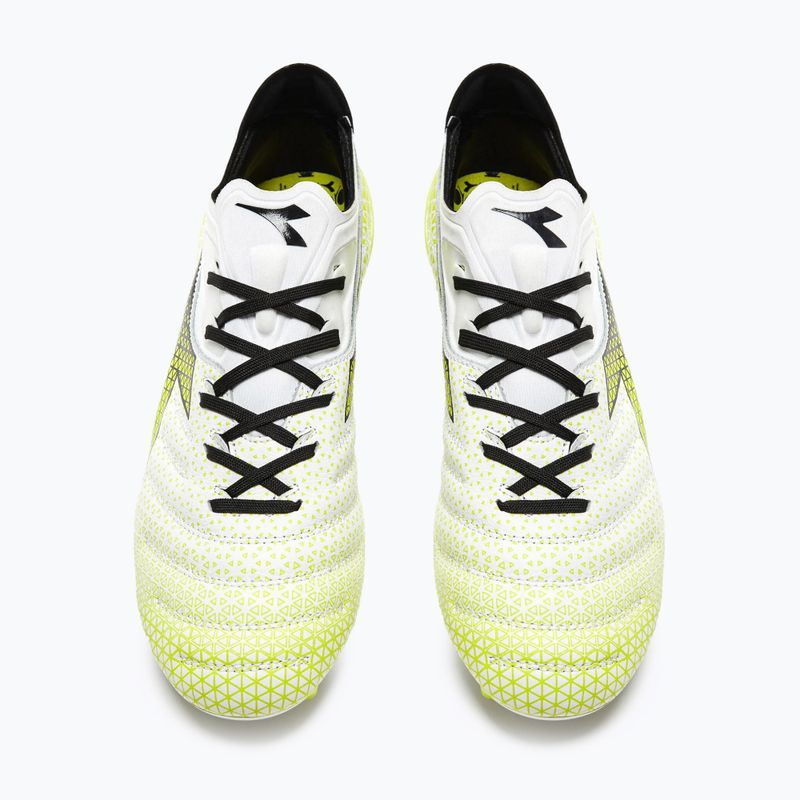 Pánske kopačky Diadora Brasil Elite Tech GR LPX white/black/fluo yellow 13