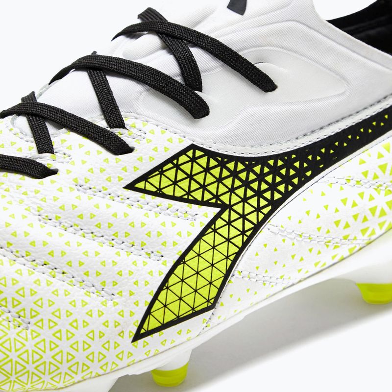 Pánske kopačky Diadora Brasil Elite Tech GR LPX white/black/fluo yellow 15