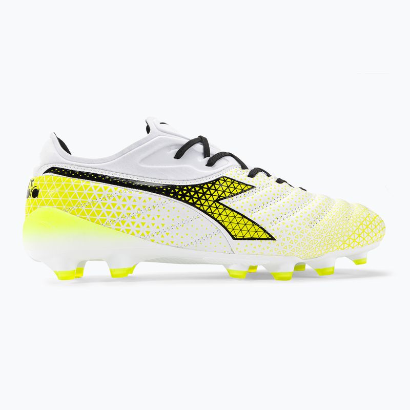 Pánske kopačky Diadora Brasil Elite Tech GR LPX white/black/fluo yellow 2