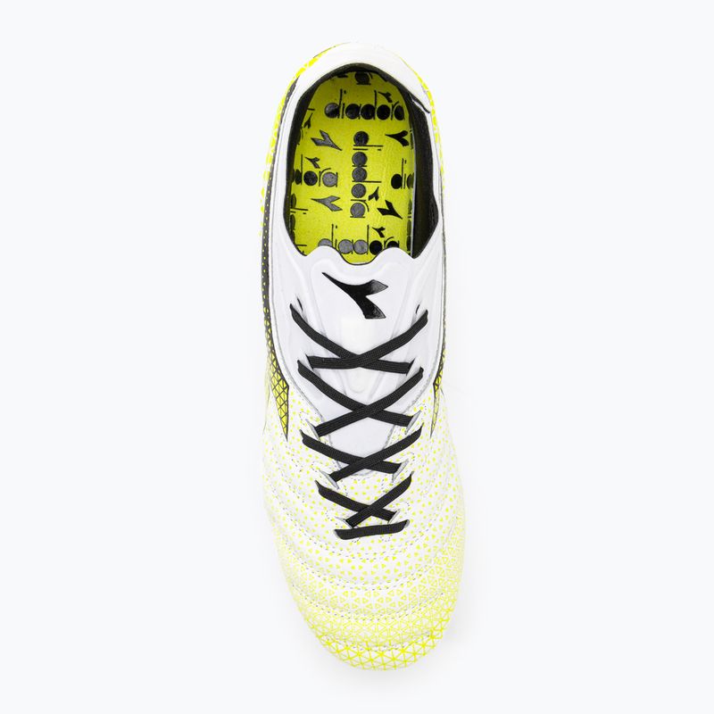 Pánske kopačky Diadora Brasil Elite Tech GR LPX white/black/fluo yellow 6