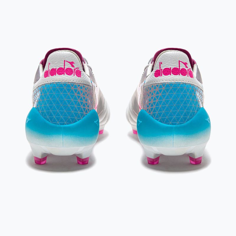 Pánske kopačky Diadora Brasil Elite Veloce GR ITA LPX white/pink fluo/blue fluo 12