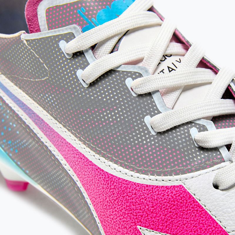 Pánske kopačky Diadora Brasil Elite Veloce GR ITA LPX white/pink fluo/blue fluo 15
