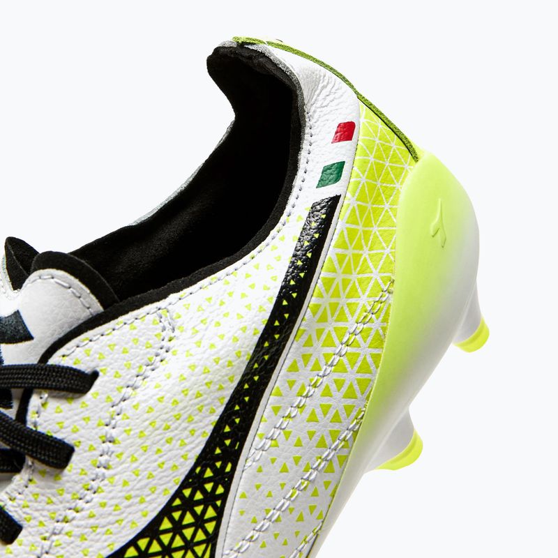 Pánske kopačky Diadora Brasil Elite Tech GR ITA LPX white/black/fluo yellow 16