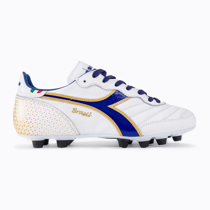 Pánske kopačky Diadora Brasil Italy OG GR LT+ MDPU white/blue/gold 2