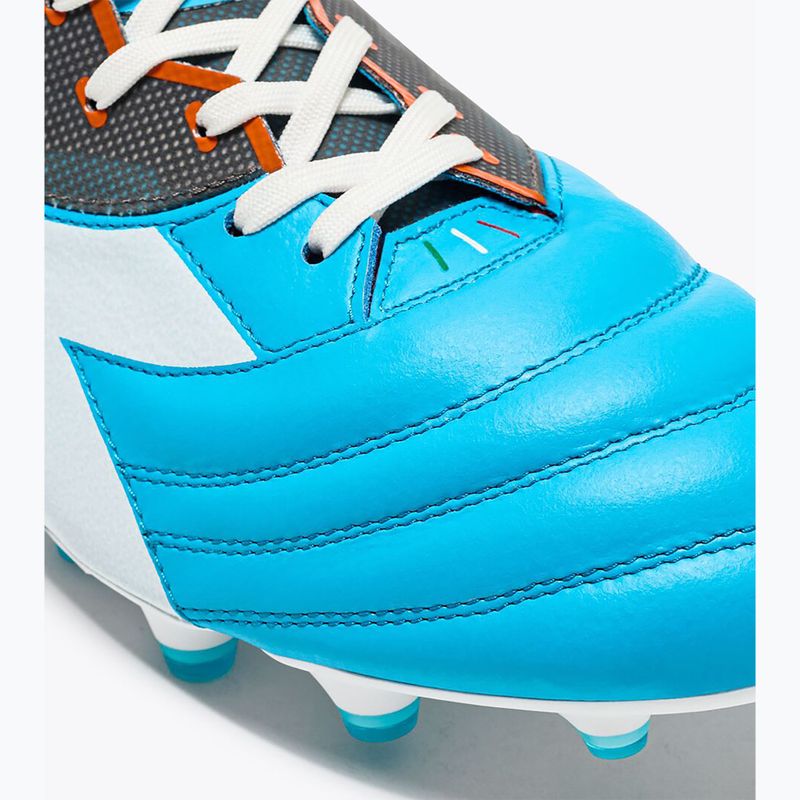 Pánske kopačky Diadora Brasil Elite Veloce GR ITA LPX blue fluo/white/orange 8