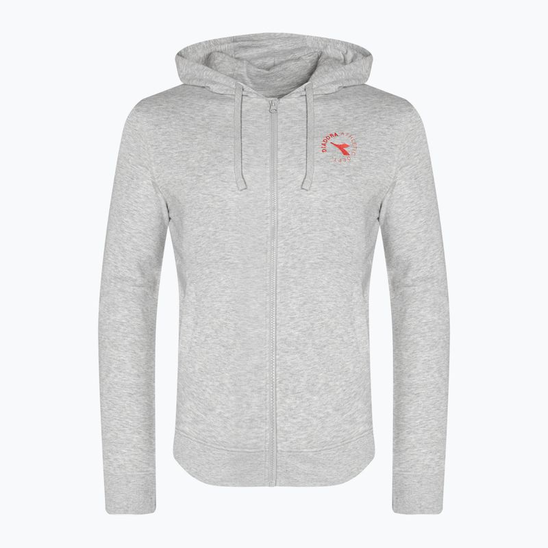 Pánska mikina Diadora Hoodie FZ Essential Sport grigio medio chiaro melange 5