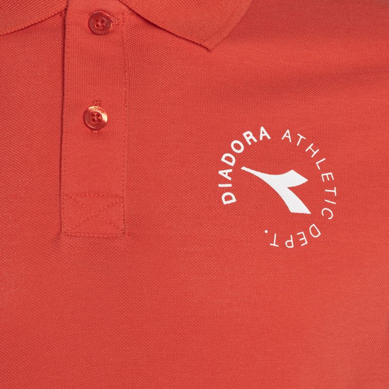 Pánske polo tričko Diadora Essential Sport rosso cayenne 3