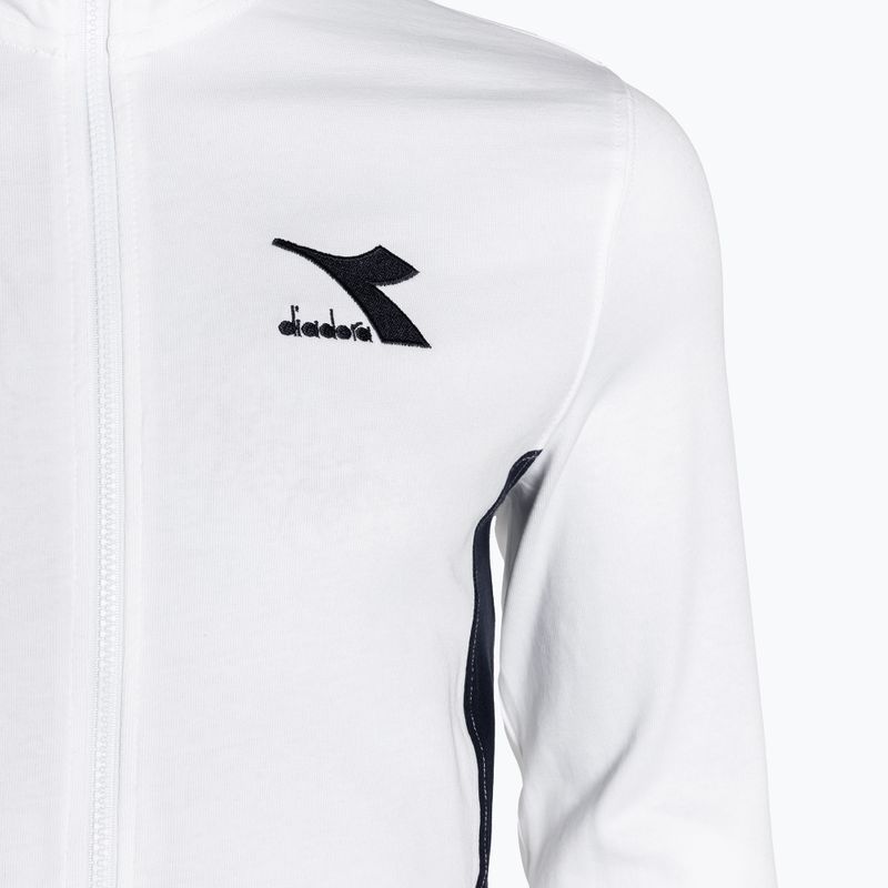 Pánske tepláky Diadora Tracksuit FZ Core bianco ottico 9