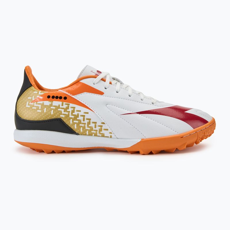 Pánske kopačky Diadora Maximus Elite R TFR white/chili pepper/russet orange 2