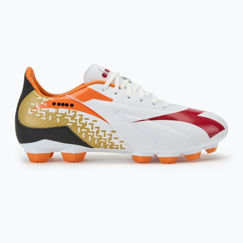 Pánske kopačky Diadora Maximus Elite R LPU white/chili pepper/russet orange 2