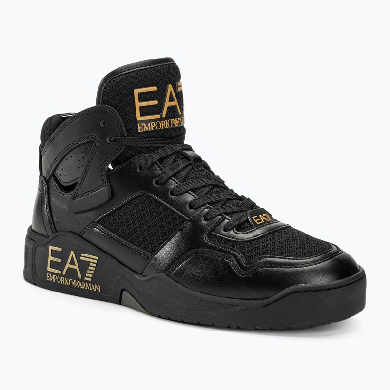 Obuv  EA7 Emporio Armani Basket Mid triple black/gold