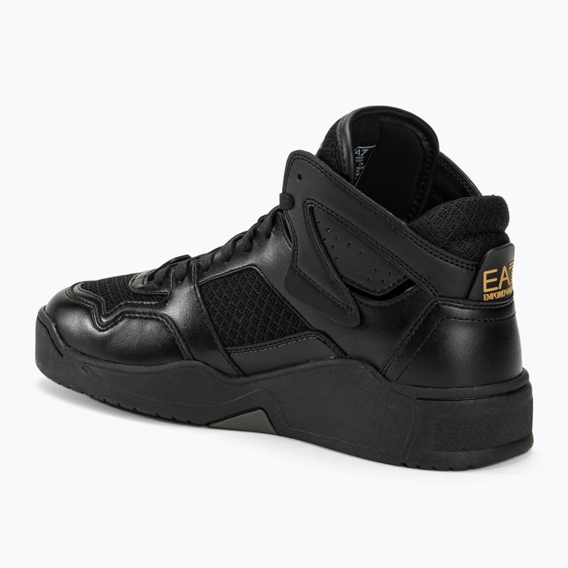 Obuv  EA7 Emporio Armani Basket Mid triple black/gold 3