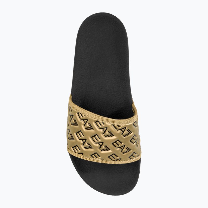 Šľapky EA7 Emporio Armani Water Sports All Over black/gold 5