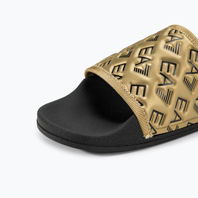 Šľapky EA7 Emporio Armani Water Sports All Over black/gold 7