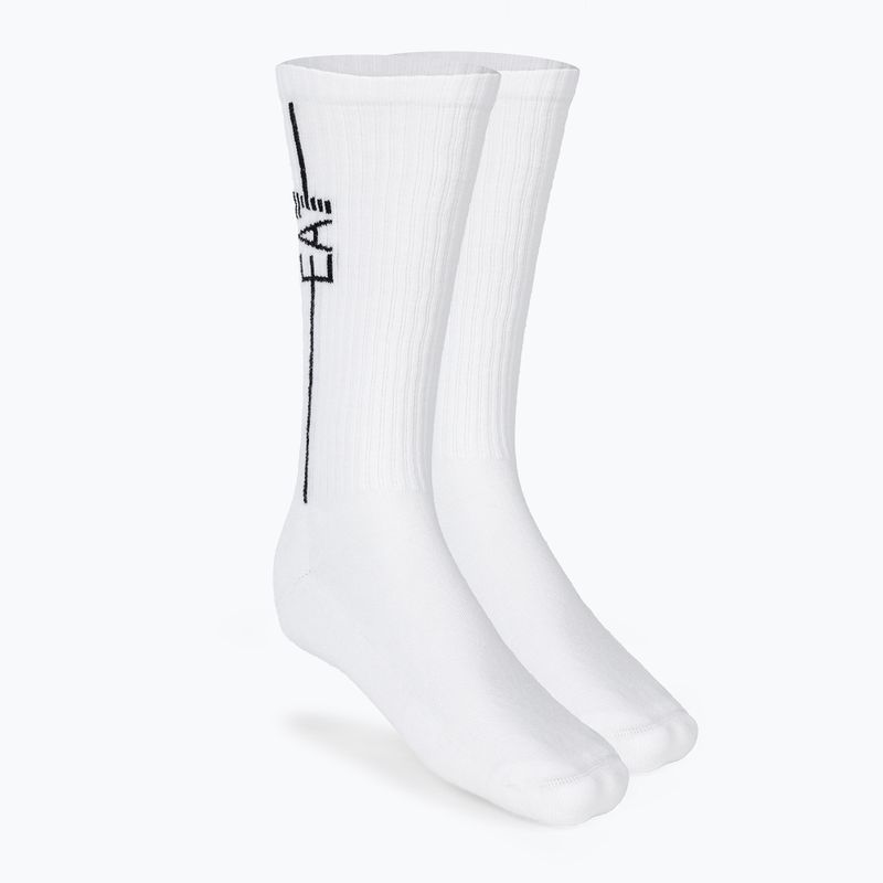 Ponožky EA7 Emporio Armani Train 2 pary white/black