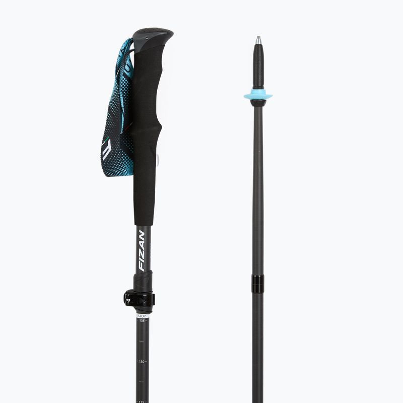 Trekingové palice Fizan Ultrax Carbon light blue 3