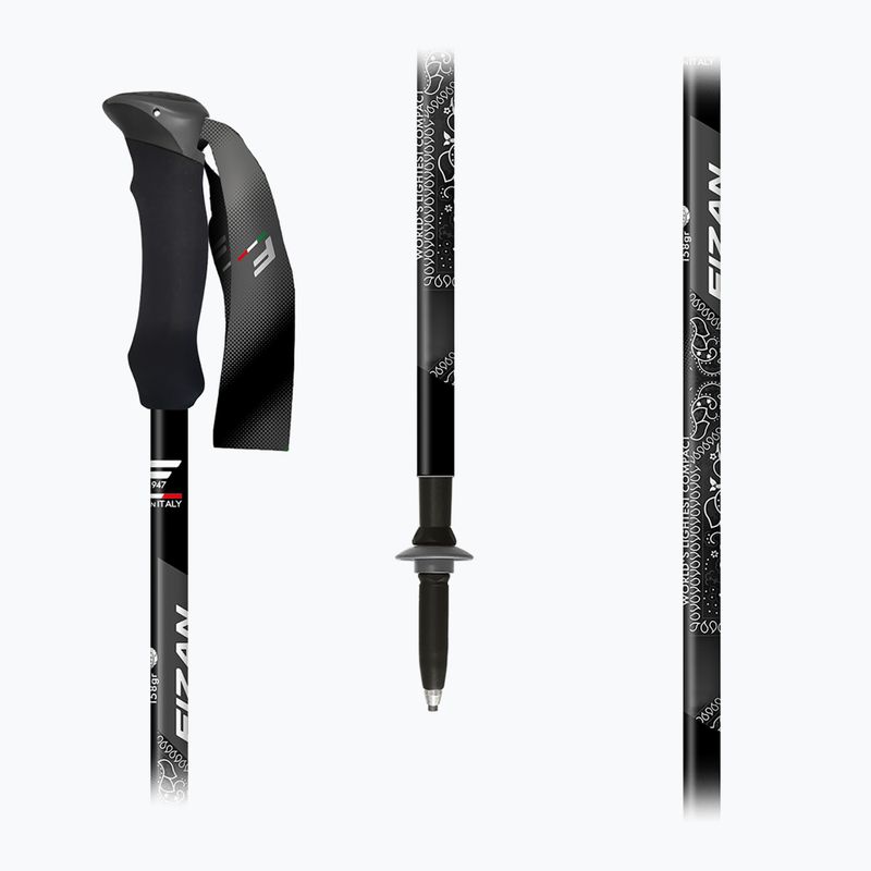 Trekingové palice Fizan Compact MS black 5