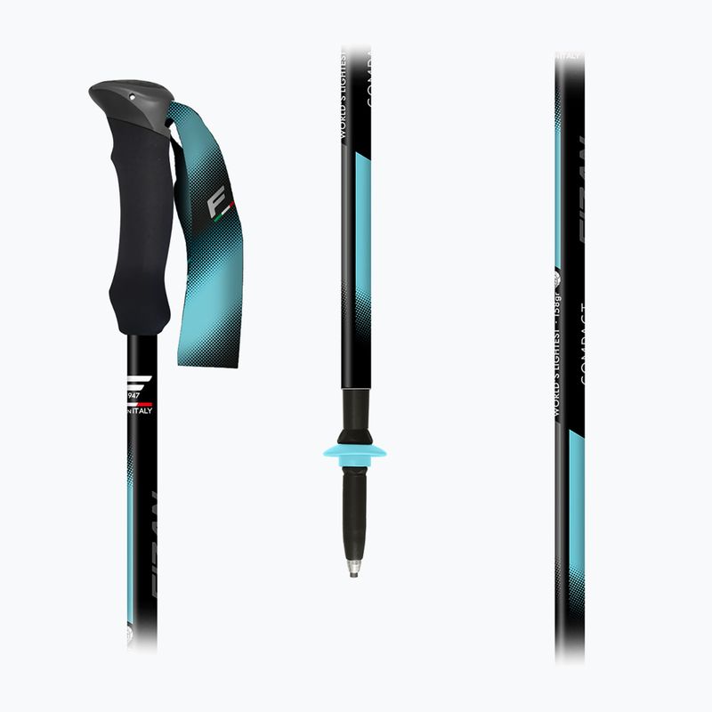 Trekingové palice  Fizan Compact Tech light blue 5