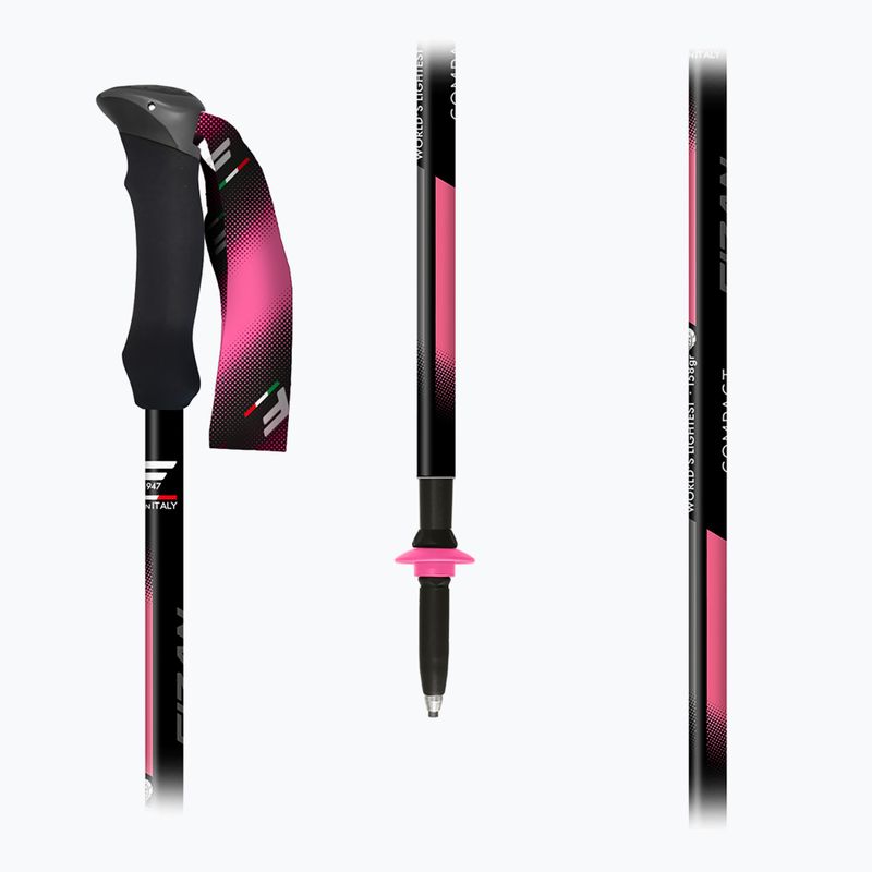 Trekingové palice  Fizan Compact Tech pink 5