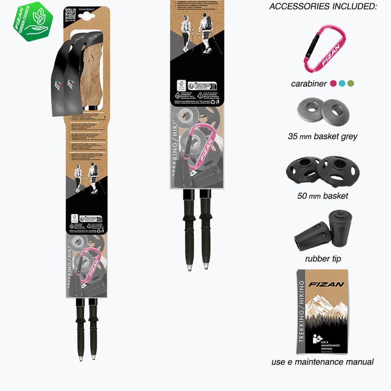 Trekingové palice  Fizan Compact grey 7