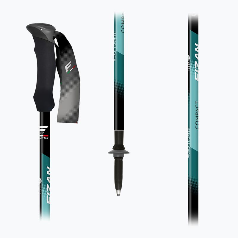 Trekingové palice  Fizan Compact water green 5