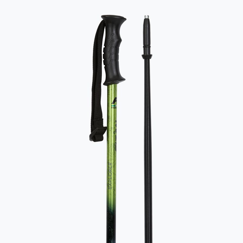 Trekingové palice  Fizan Explorer lime/grey 3