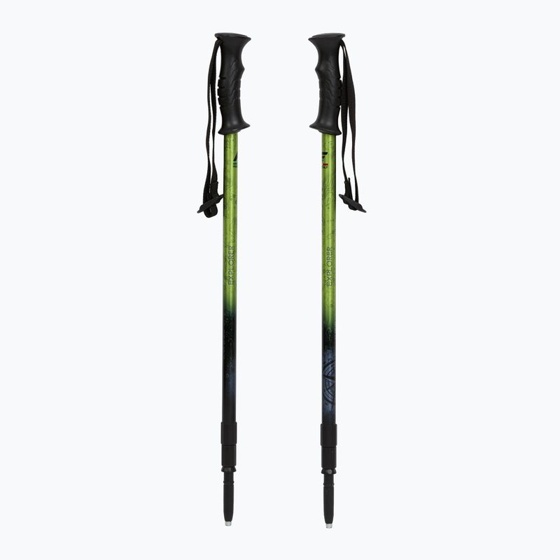 Trekingové palice  Fizan Explorer lime/grey 5