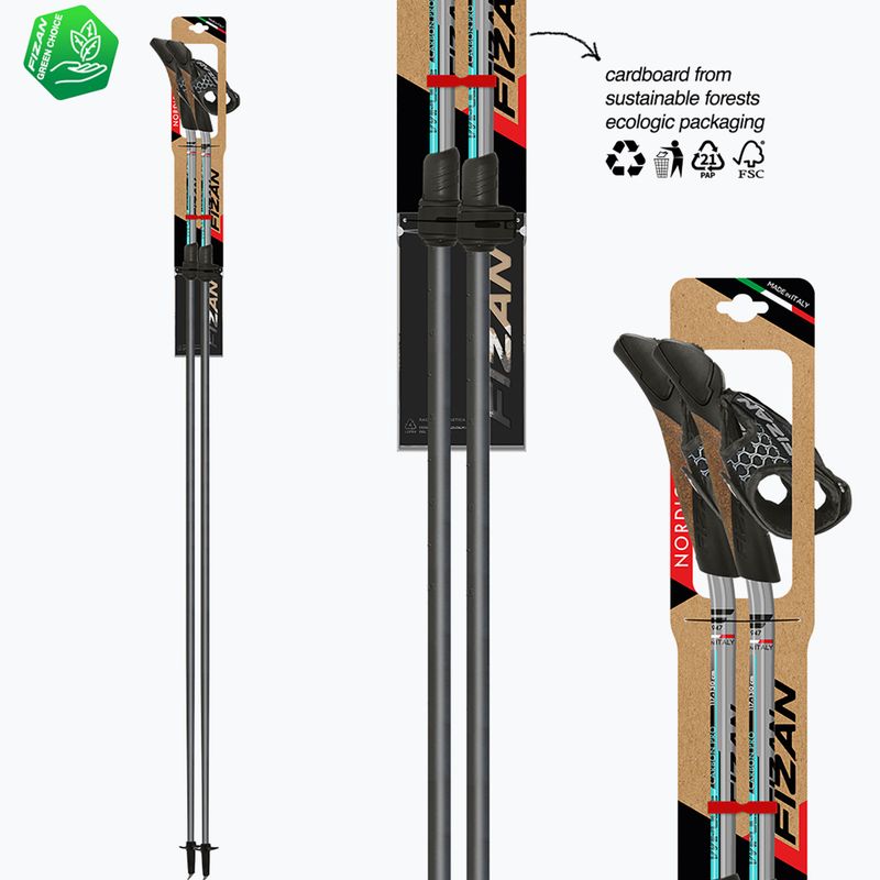 Palice na nordic walking Fizan Carbon Pro Impulse grey 6