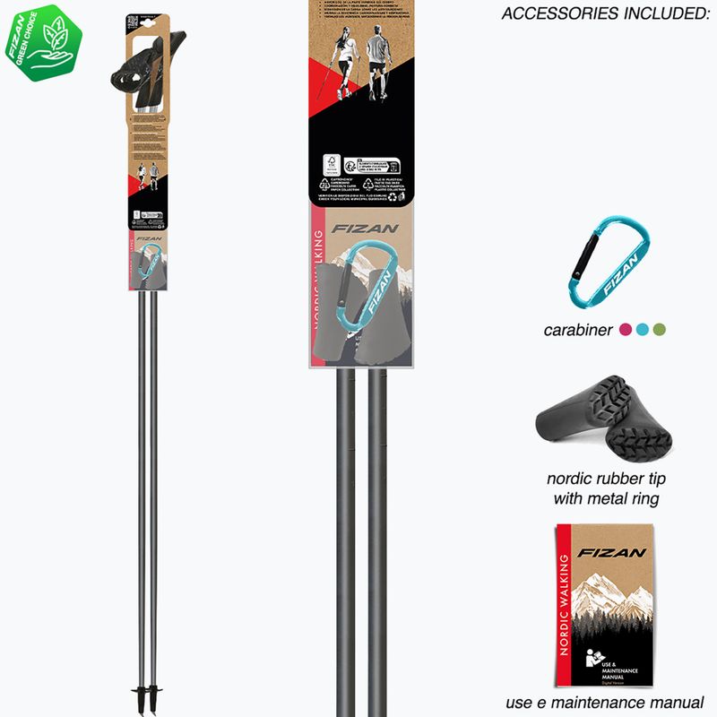 Palice na nordic walking Fizan Carbon Pro Impulse grey 7