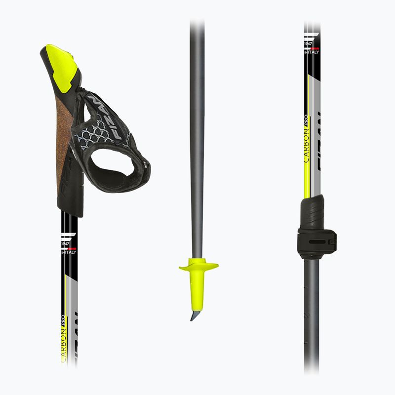 Palice na nordic walking Fizan Carbon Pro yellow 5