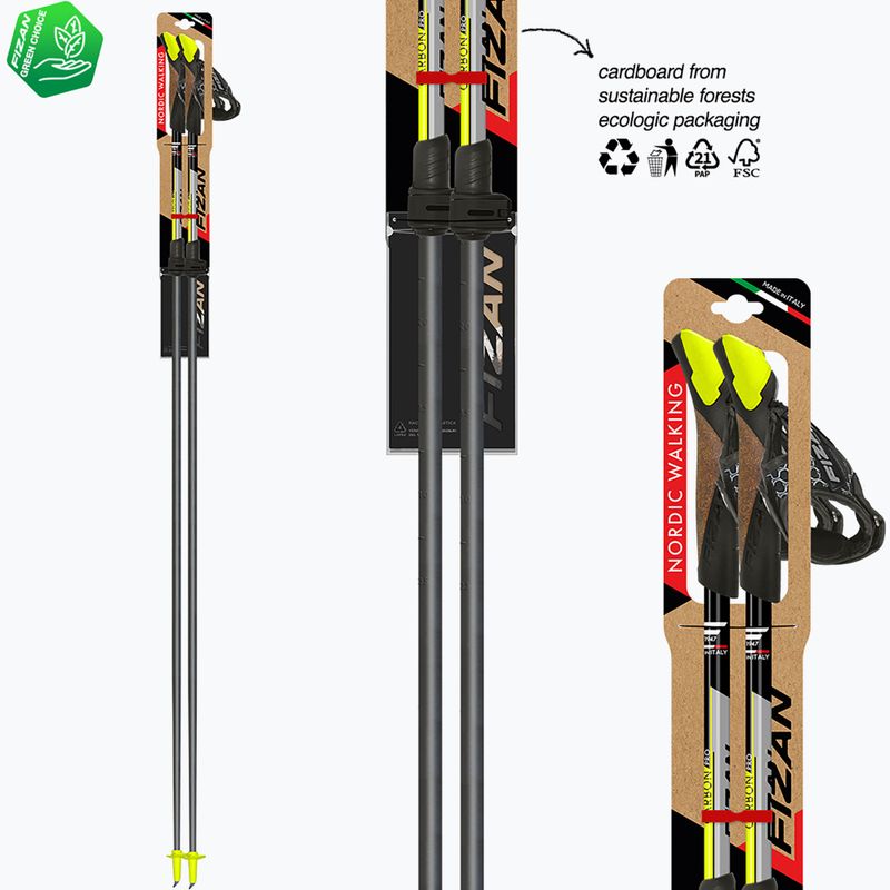 Palice na nordic walking Fizan Carbon Pro yellow 6