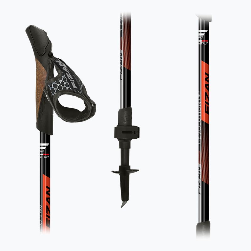 Palice na nordic walking Fizan R-Evolution Pro red 4