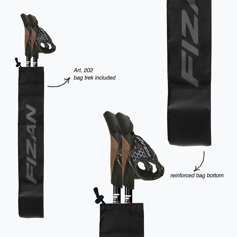 Palice na nordic walking Fizan R-Evolution Pro red 5