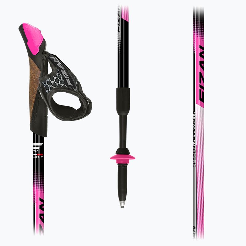 Palice na nordic walking Fizan Speed pink 3