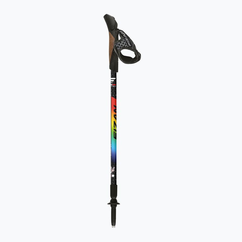 Palice na nordic walking Fizan Speed Junior rainbow 2