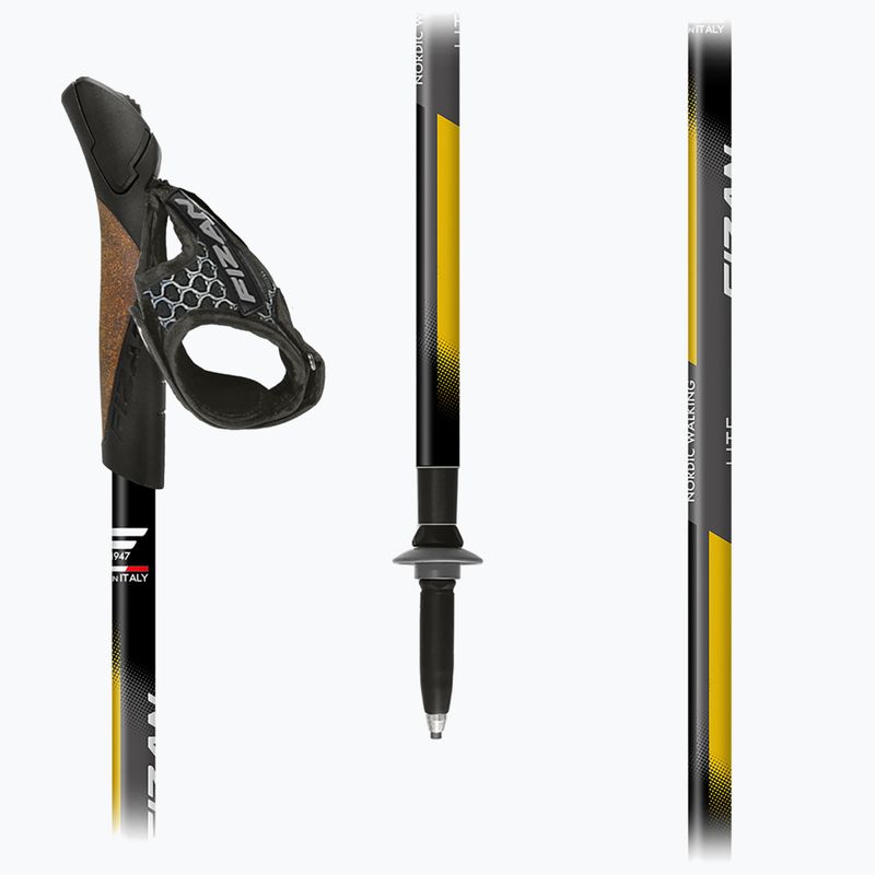 Palice na nordic walking Fizan Lite Tech yellow 3