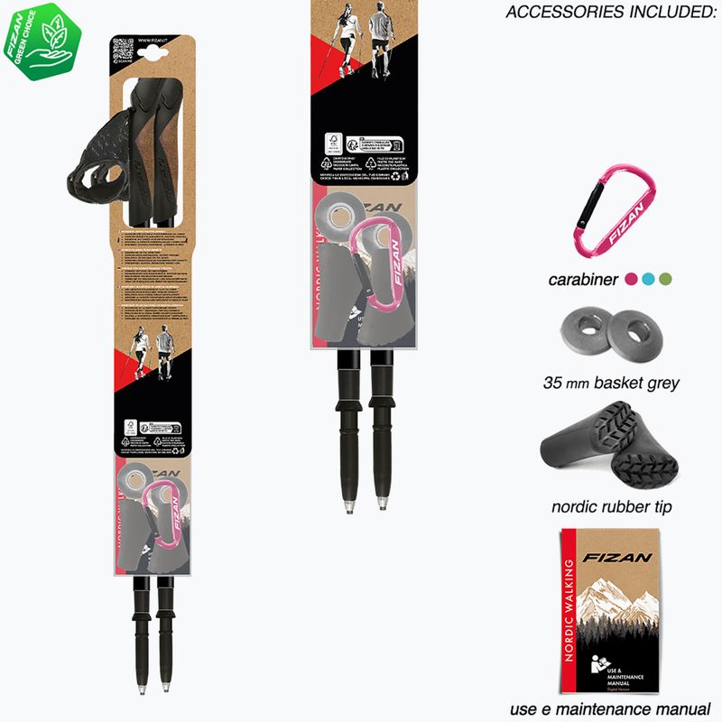 Palice na nordic walking Fizan Lite Tech yellow 5