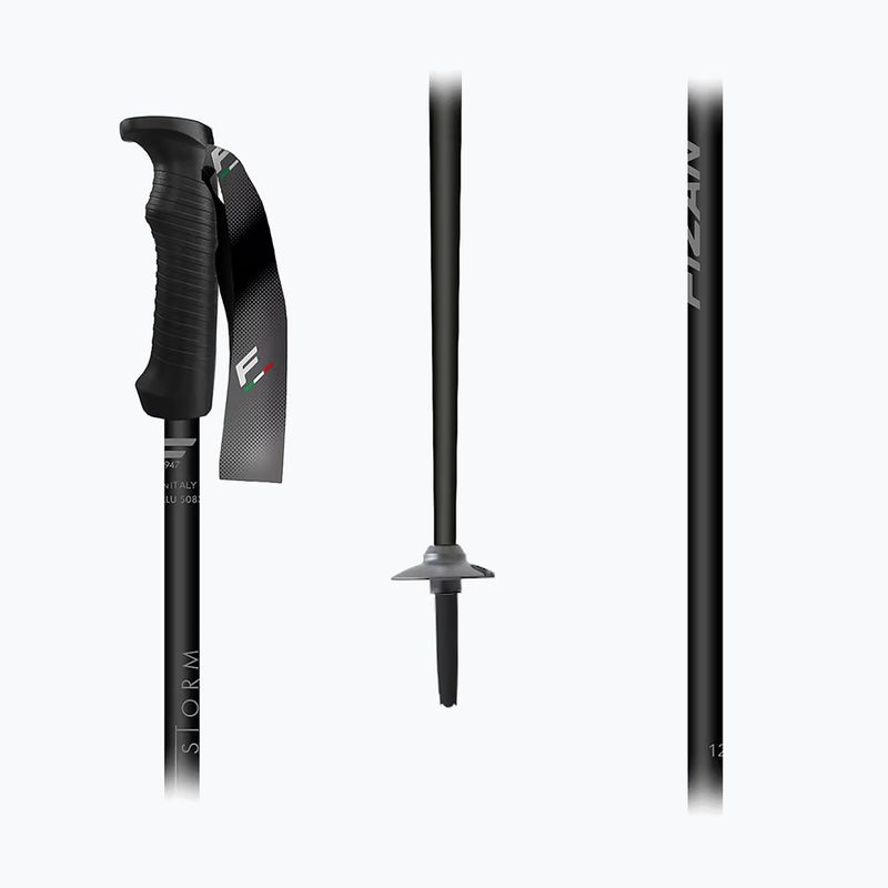 Lyžiarske palice Fizan Storm black/grey 2