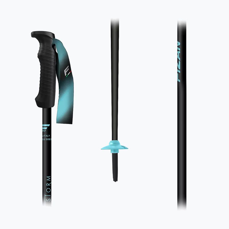 Lyžiarske palice Fizan Storm black/blue 2