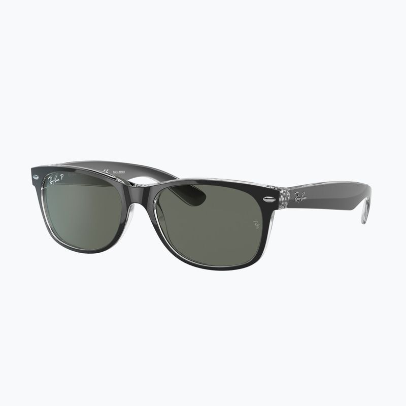 Slnečné okuliare Ray-Ban New Wayfarer Classic matte black transparent/green g-15 4