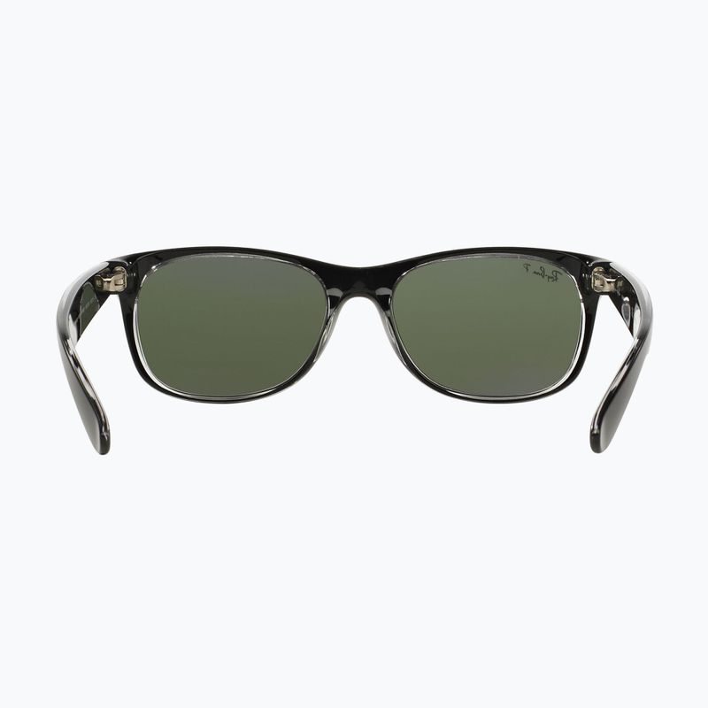 Slnečné okuliare Ray-Ban New Wayfarer Classic matte black transparent/green g-15 5