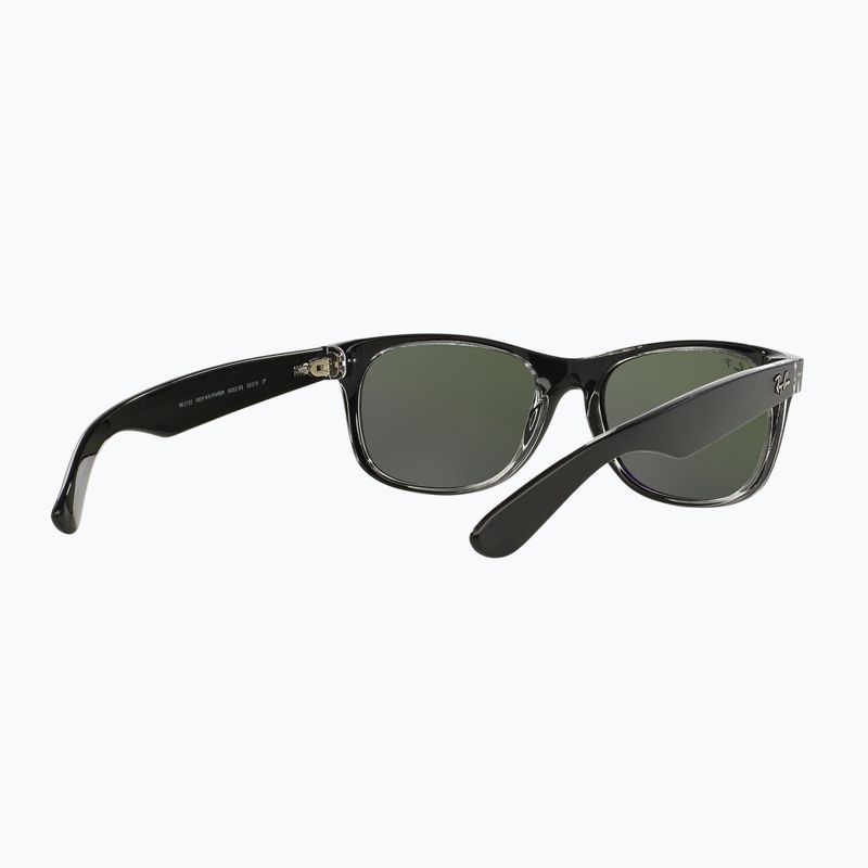Slnečné okuliare Ray-Ban New Wayfarer Classic matte black transparent/green g-15 6