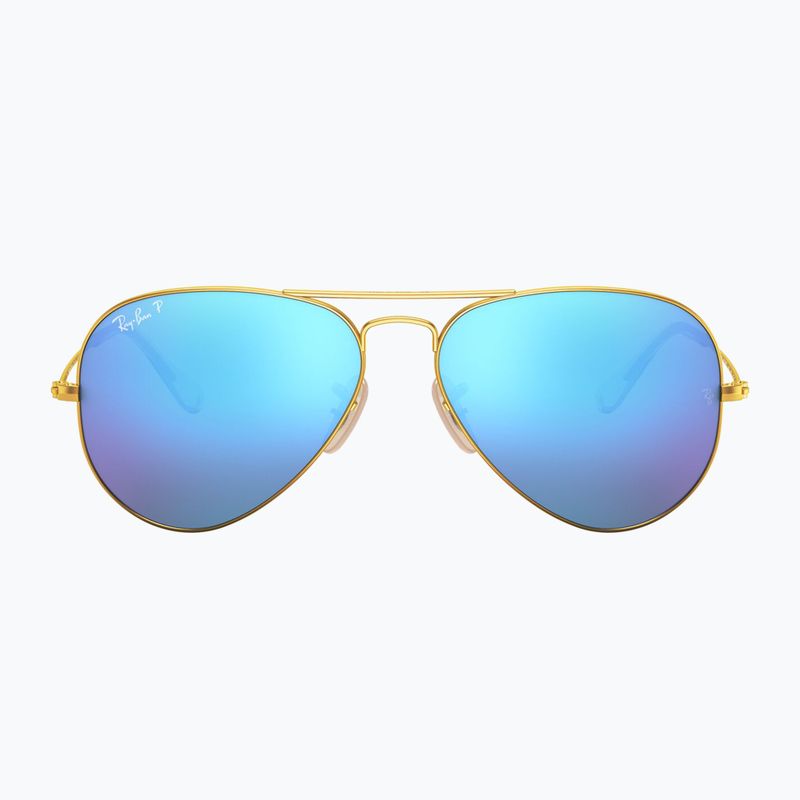 Slnečné okuliare Ray-Ban Aviator Classic matt gold/blue polarized 2