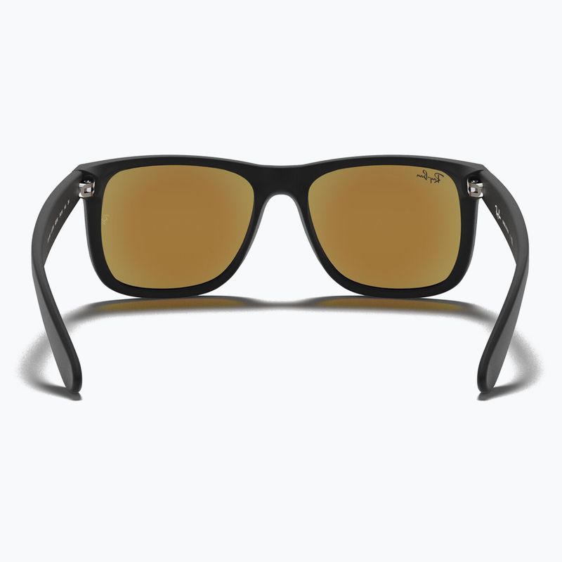Slnečné okuliare Ray-Ban Justin Classic matt black gum/blue mirror 5